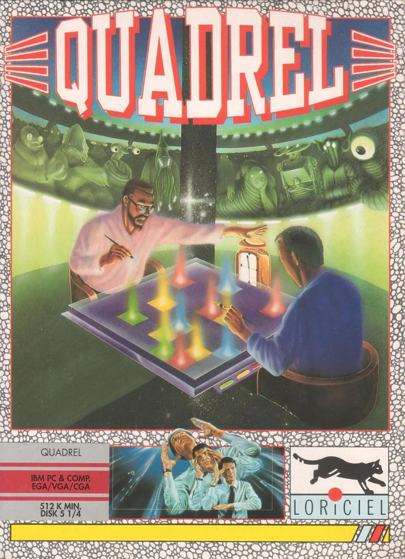 Box front of Quadrel