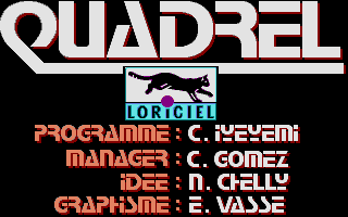 Title screen of Quadrel