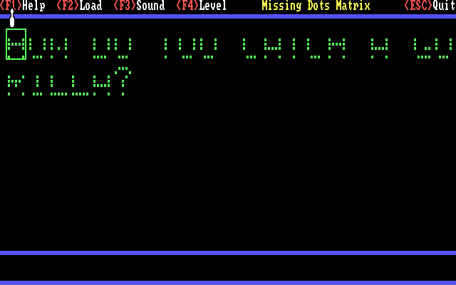 Gameplay of Missing Dots Matrix