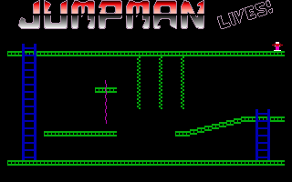 Title screen of Jumpman Lives!