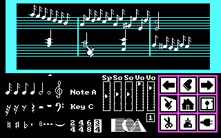 Gameplay of Will Harvey's Music Construction Set