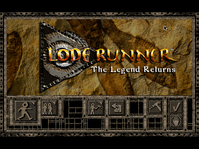Title screen of Lode Runner: the Legend Returns