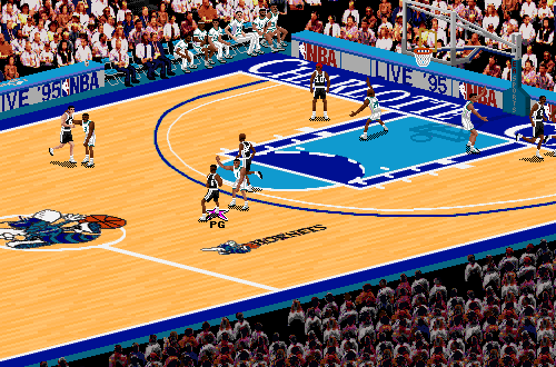 Gameplay of NBA Live 95