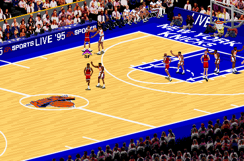 Gameplay of NBA Live 95