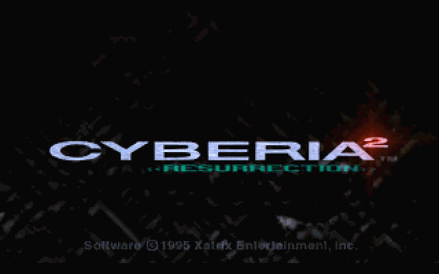 Title screen of Cyberia 2: Resurrection
