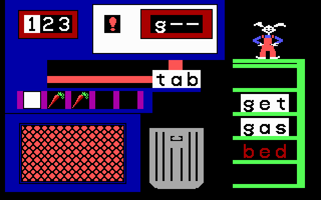 Gameplay of Reader Rabbit