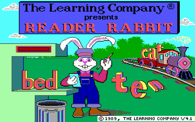 Title screen of Reader Rabbit