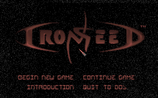 Title screen of IronSeed