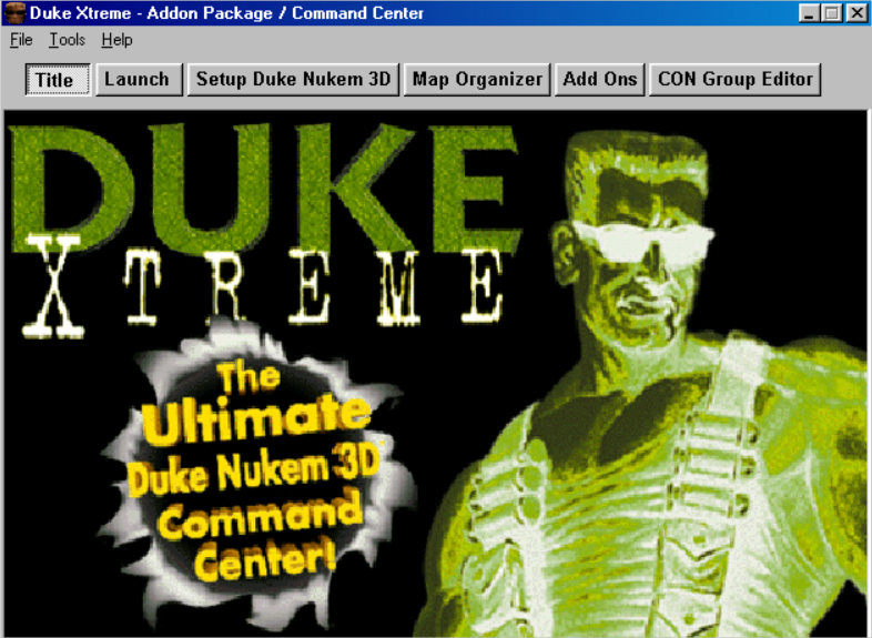 Title screen of Duke Xtreme