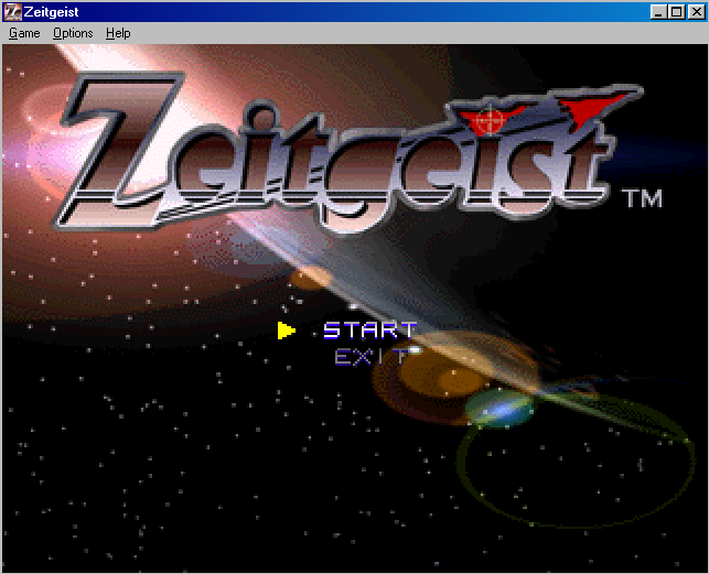 Title screen of Zeitgeist