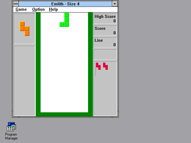 Title screen of Emlith