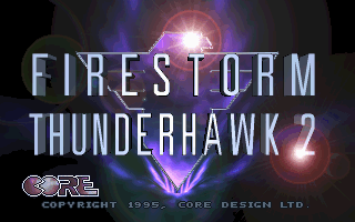 Title screen of Thunderstrike 2