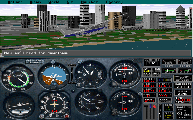 Gameplay of Microsoft Flight Simulator (v5.1)