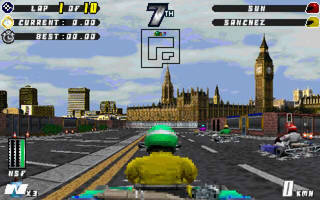 Gameplay of Manic Karts