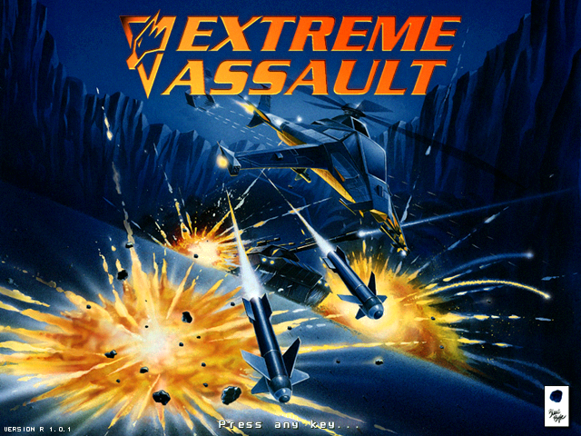 Title screen of Extreme Assault