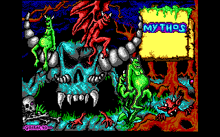 Title screen of Mythos