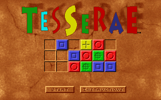 Title screen of Tesserae