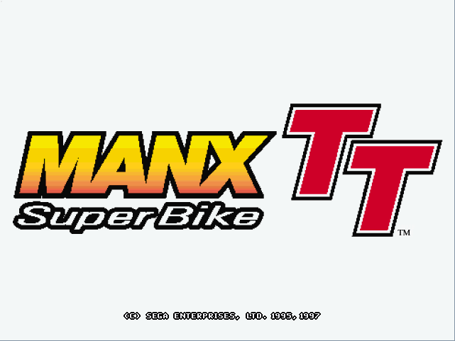 Title screen of Manx TT SuperBike