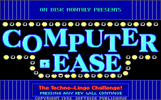 Title screen of Computer-Ease