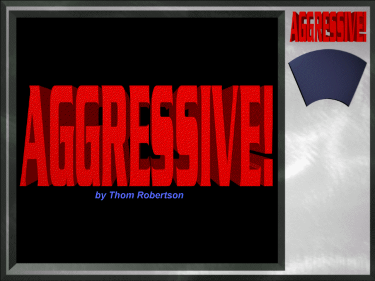 Title screen of Aggressive!