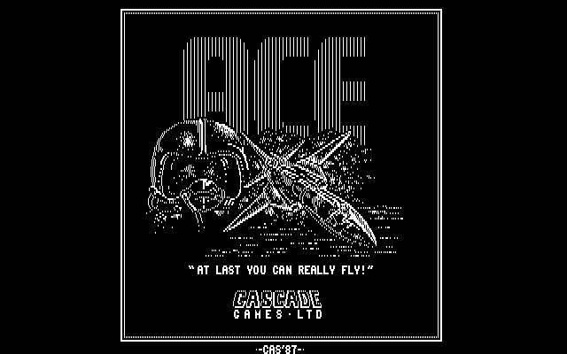 Title screen of ACE: Air Combat Emulator