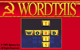 Title screen of Wordtris