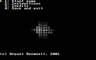 Title screen of BIPS