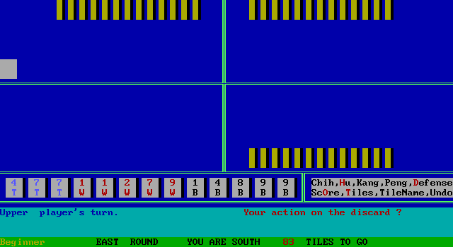 Gameplay of Mahjong for One