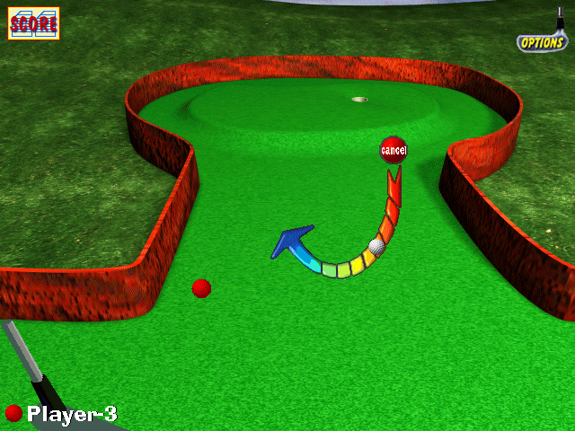 Gameplay of 3-D Ultra Minigolf