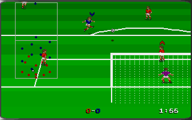 Gameplay of Striker (1992)