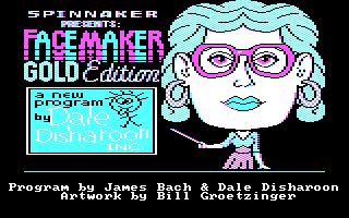 Title screen of FaceMaker: Golden Edition