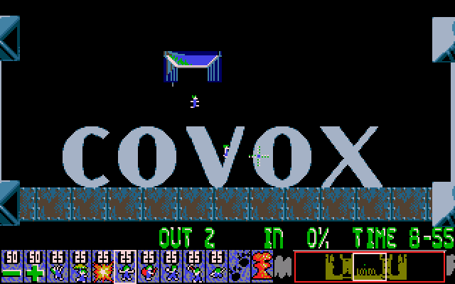 Gameplay of Covox Lemmings Demo