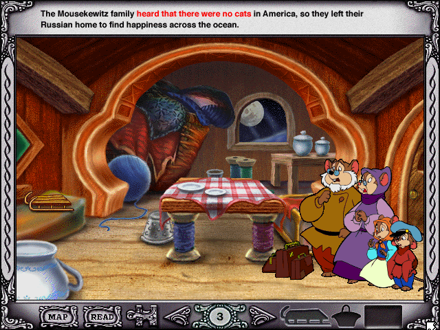 Gameplay of An American Tail: Animated MovieBook