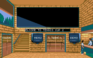 Title screen of Tennis Cup 2