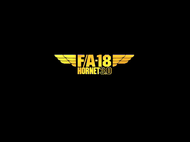 Title screen of F/A-18 Hornet 3.0