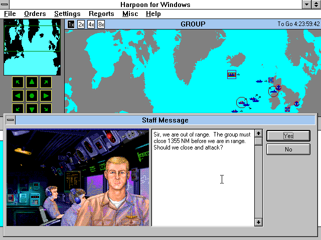 Gameplay of Harpoon Classic '97