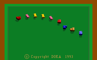 Title screen of Billiards