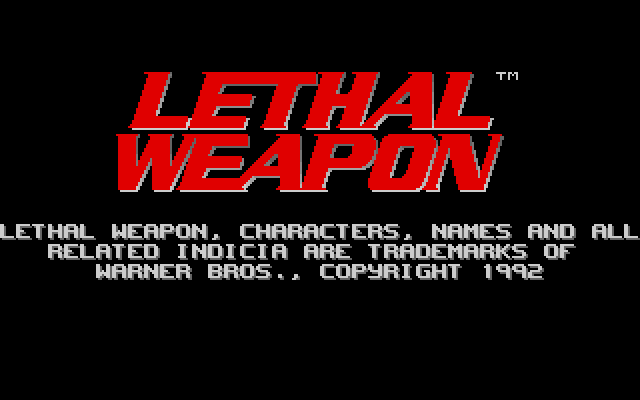 Title screen of Lethal Weapon