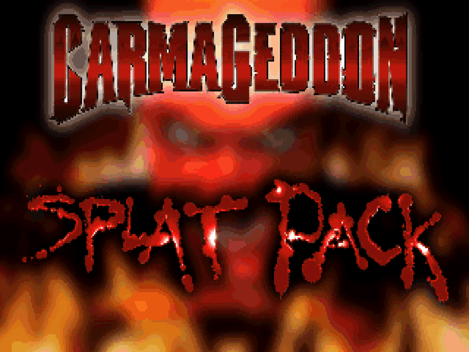 Title screen of Carmageddon Splat Pack