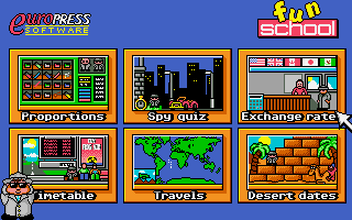 Title screen of Fun School 4: For 7 to 11 Year Olds