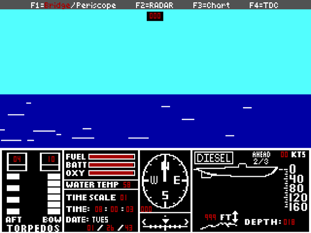 Gameplay of Up Periscope!