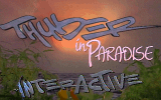 Title screen of Thunder in Paradise Interactive