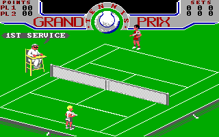 Gameplay of Grand Prix Tennis