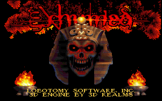 Title screen of Powerslave