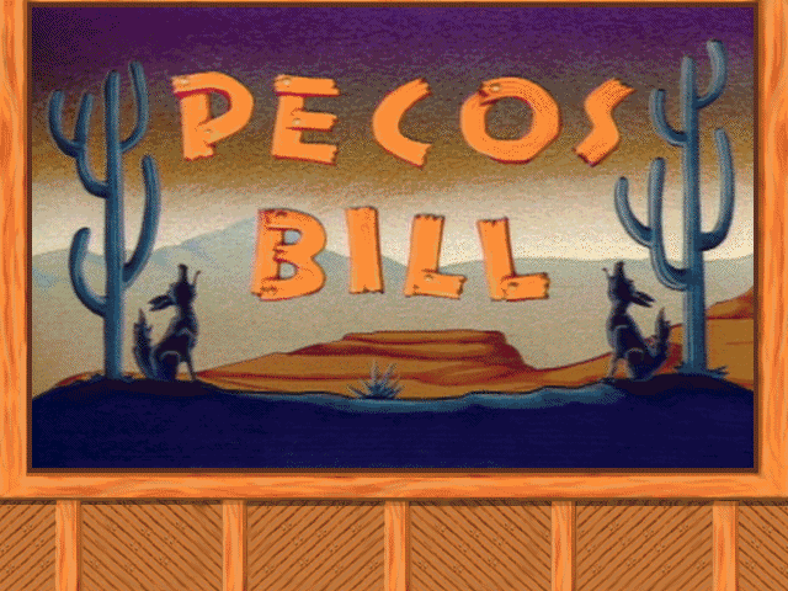 Title screen of Pecos Bill