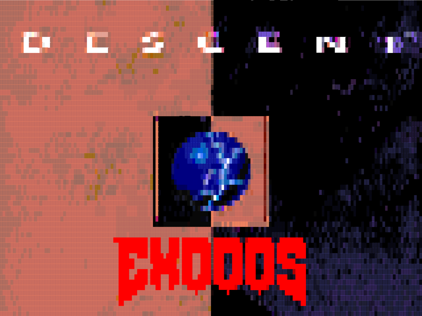 Title screen of Descent: eXoHOG