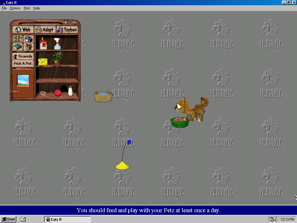 Gameplay of Catz II: Your Virtual Petz