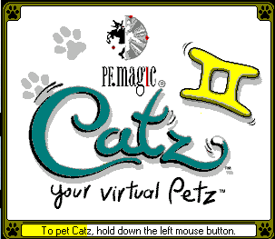 Title screen of Catz II: Your Virtual Petz