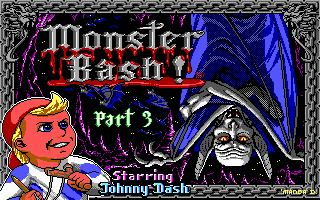 Title screen of Monster Bash