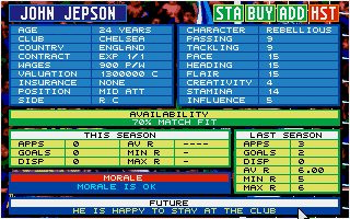 Gameplay of Championship Manager
